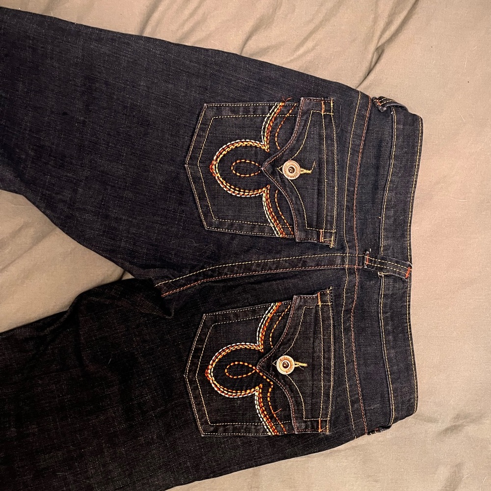 Urban behaviour Denim flared low rise jeans, size 25,